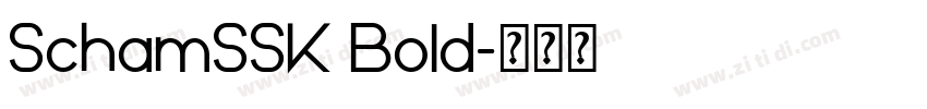 SchamSSK Bold字体转换